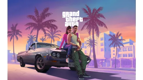 Rockstar Games Official Grand Theft Auto VI Artwork With GTA Logo