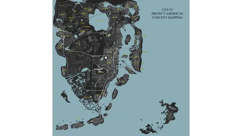 GTA VI Project Americas Concept Map By EGNationnn