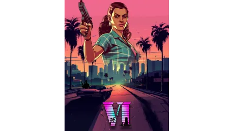 AI Generated GTA VI Lucia Poster By ObscureOutlaw