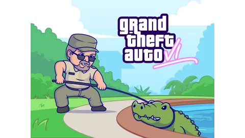 Alligator Catcher Illustration Design By Catalyst
