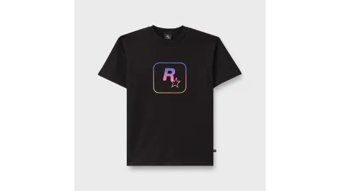 Black Rockstar Games Logo Tee