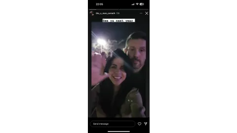 Bryan Zampella and Alexandra Cristina Echavarri Instagram Story New Year 2023