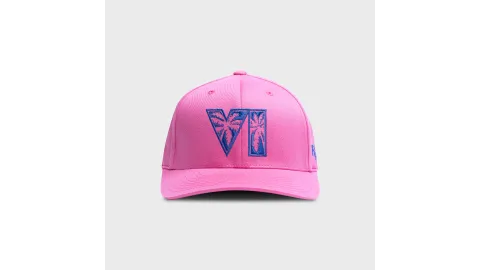 Grand Theft Auto VI Baseball Cap: Pink and Blue