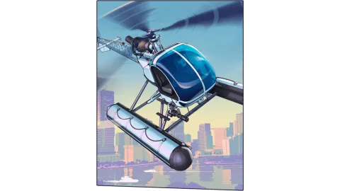 GTA 6 Cover Art Helicopter