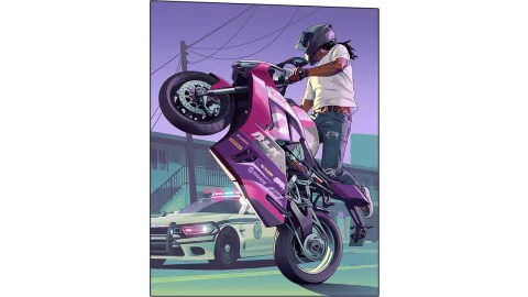 GTA 6 Cover Art Motorbike
