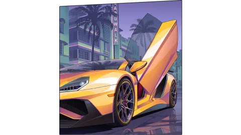 GTA 6 Cover Art Sports Car