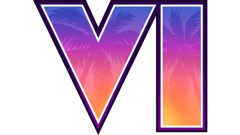 GTA 6 Cover Art VI Logo