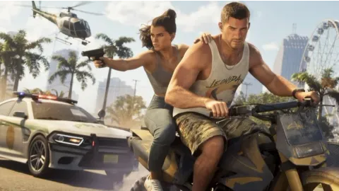 GTA 6 Jason and Lucia Bike Drive-Bu