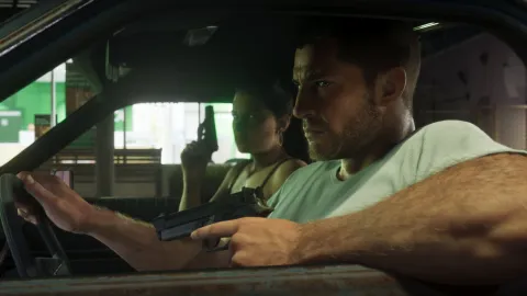 GTA 6 Jason and Lucia Car Guns