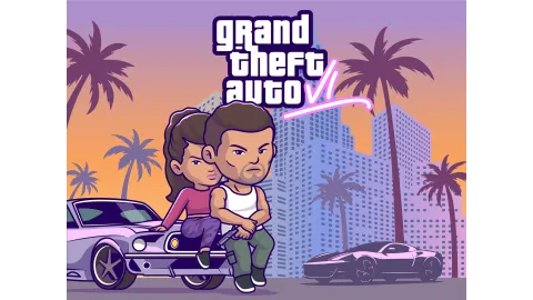 GTA Vi Artwork Illustration Design By Catalyst