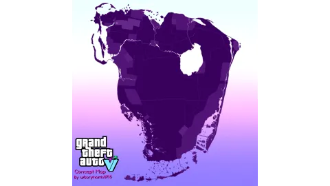 GTA VI Concept Map By coryharris0715