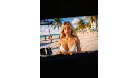 GTA VI Fake Leak Beach Girl White Bikini