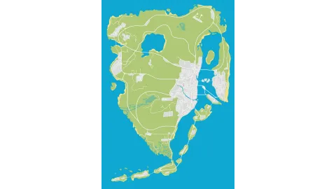 GTA VI Fan Concept Map By -Asger-