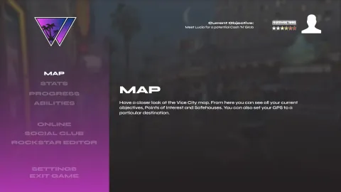 GTA VI Fan Concept Pause Screen By Bananacruiser