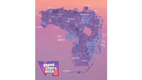 GTA VI Map Concept By Gyranos