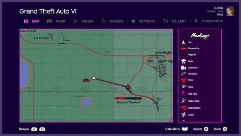 GTA VI Pause Map Concept By Zelnick