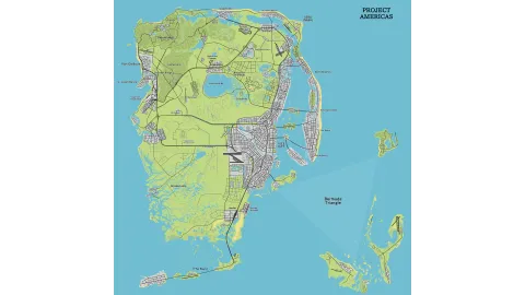 GTA VI Project Americas Map By tachyon_v