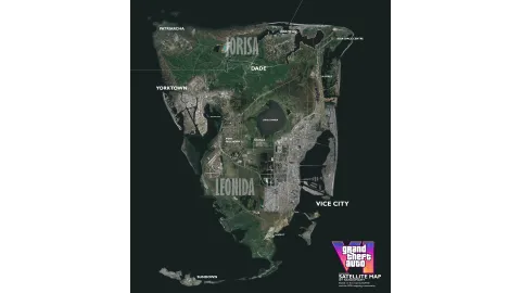 GTA VI Satellite Map by RANDOMAMY