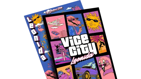 GTA VI Collectors Vice City Leonida Poster And Map Transparent
