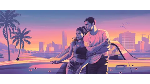 GTA VI The Album Background Artwork