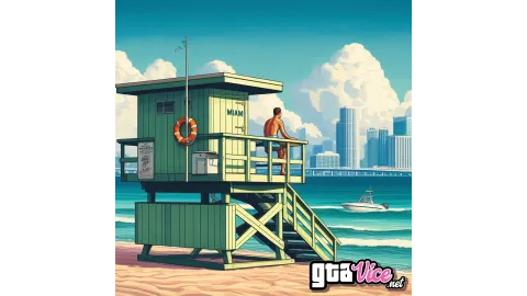Lifeguard Hut Concept Art (AI Generated By Psy)