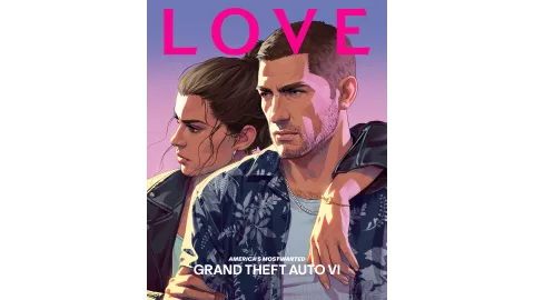 LOVE Magazine Jason and Lucia Artwork Cover