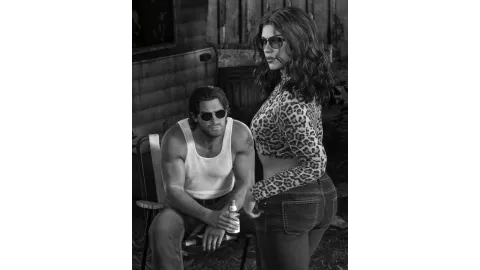 LOVE Magazine Jason and Lucia Black and White
