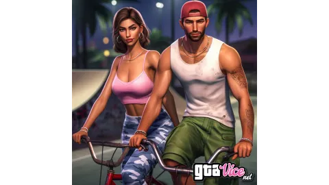 Lucia and Jason BMX Concept Art (AI Generated By Psy)