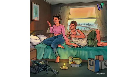 Lucia and Jason Hotel Room Fan Art by PG_SADAM