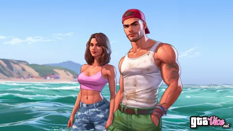 Lucia And Jason In Water (AI Assisted By Psy)