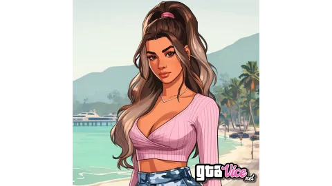 Lucia At The Beach Concept Art (AI Generated By Psy)