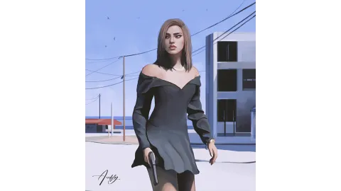 Lucia GTA 6 Fan Art Painting By AcidifyArt