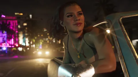 Lucia Hanging Out A Car