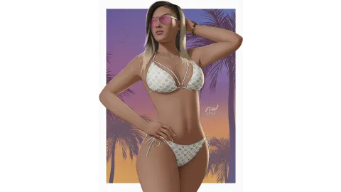Lucia In A Sessanta Nove Bikini With Sunglasses By NastyWiNN3R