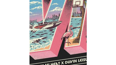 Miami Heat x Duvin Vice City Closeup 1