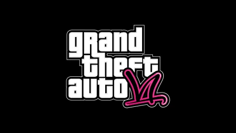 Modern GTA VI Logo Black By mnm345