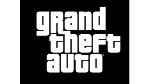 Official Grand Theft Auto Logo (White On Black)
