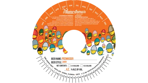 Pisswasser Keg Label