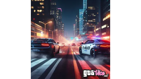 Police Chase Concept Art (AI Generated By Psy)