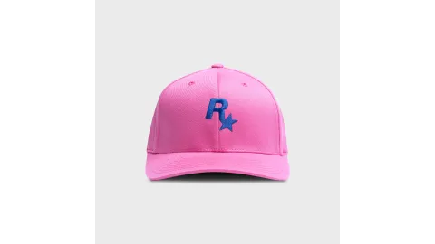 Rockstar Baseball Cap: Pink and Blue
