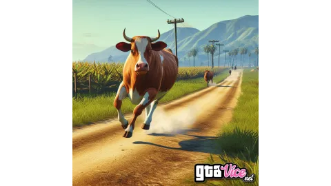 Runaway Cows Concept Art (AI Generated By Psy)
