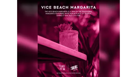 Salut Vice Beach Cocktail Announcement