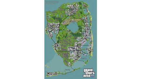 San Andreas Style GTA VI Map By avatarsd