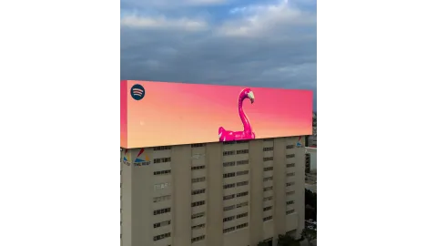 Spotify GTA 6 Billboard Flamingo