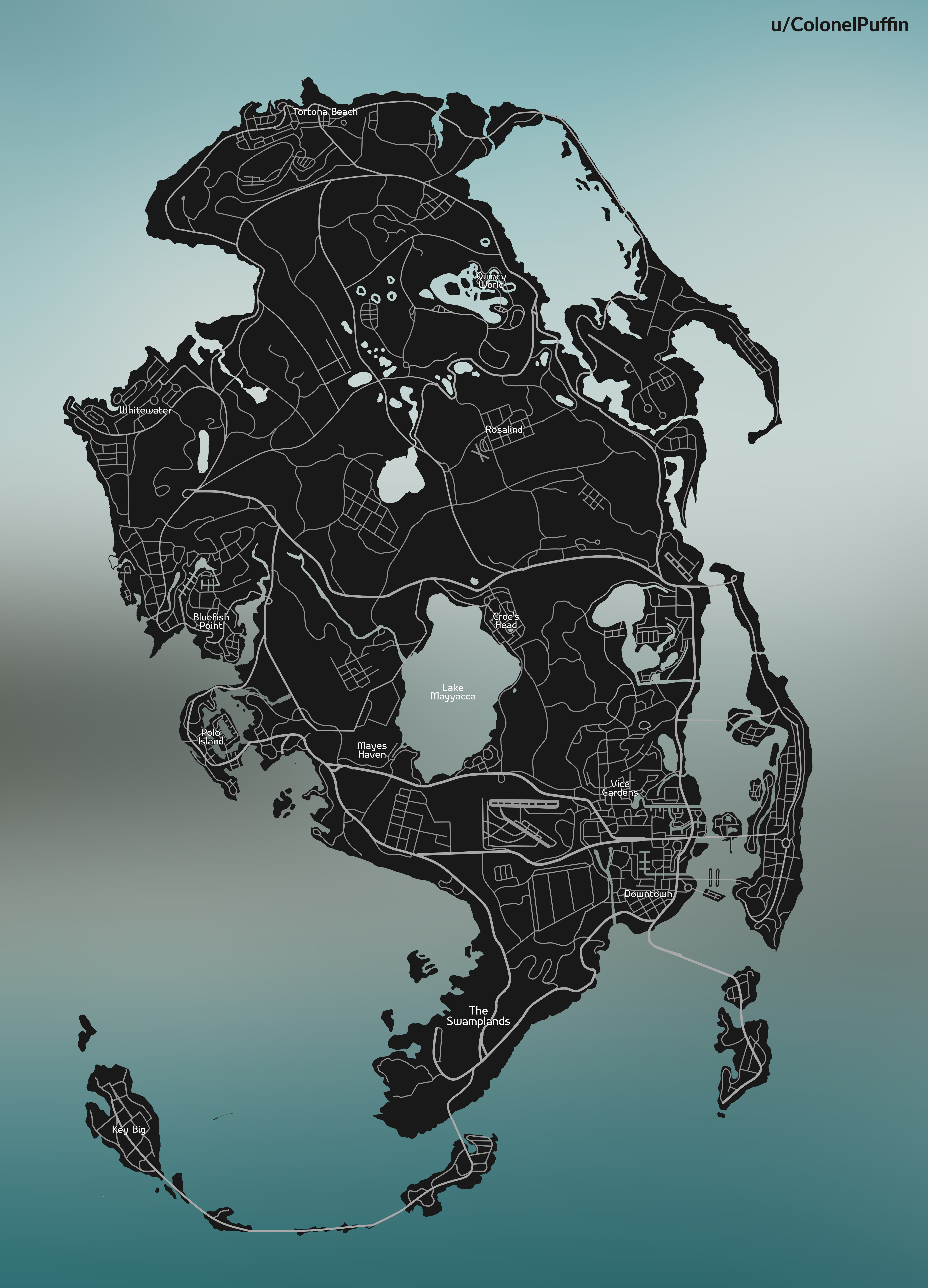 GTA VI Fan Map Vice City