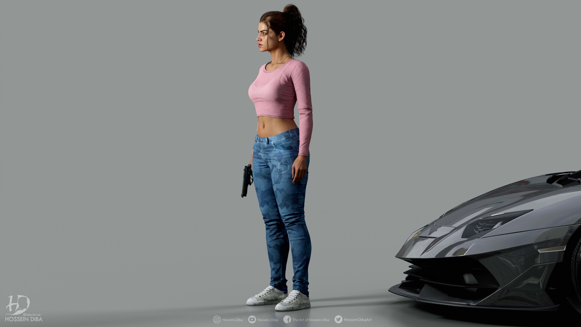 GTA 6 Lucia 3D Model By Hossein Diba 26 GTA 6 Lucia 3D Model By Hossein Diba 26