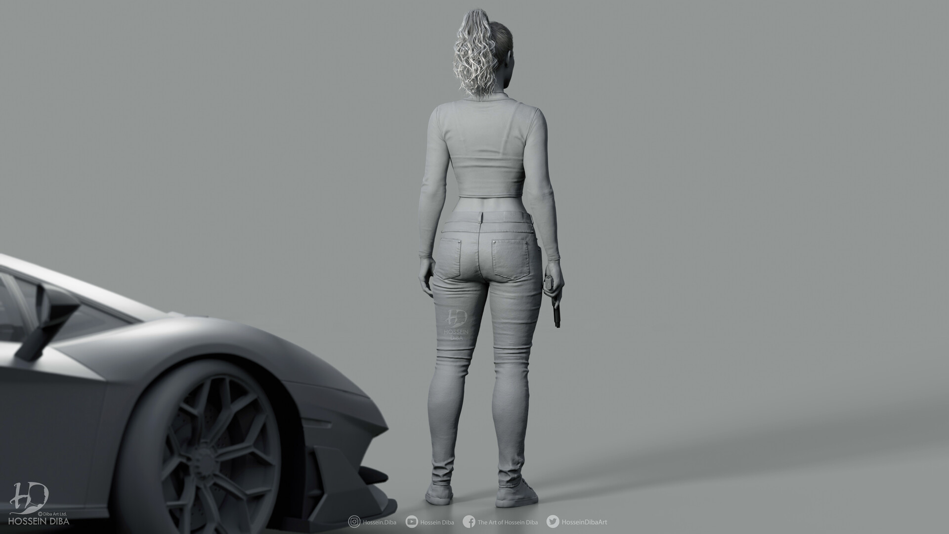 Creating Lucia - Hossein Diba's 3D Model of GTA 6's Female Protagonist 