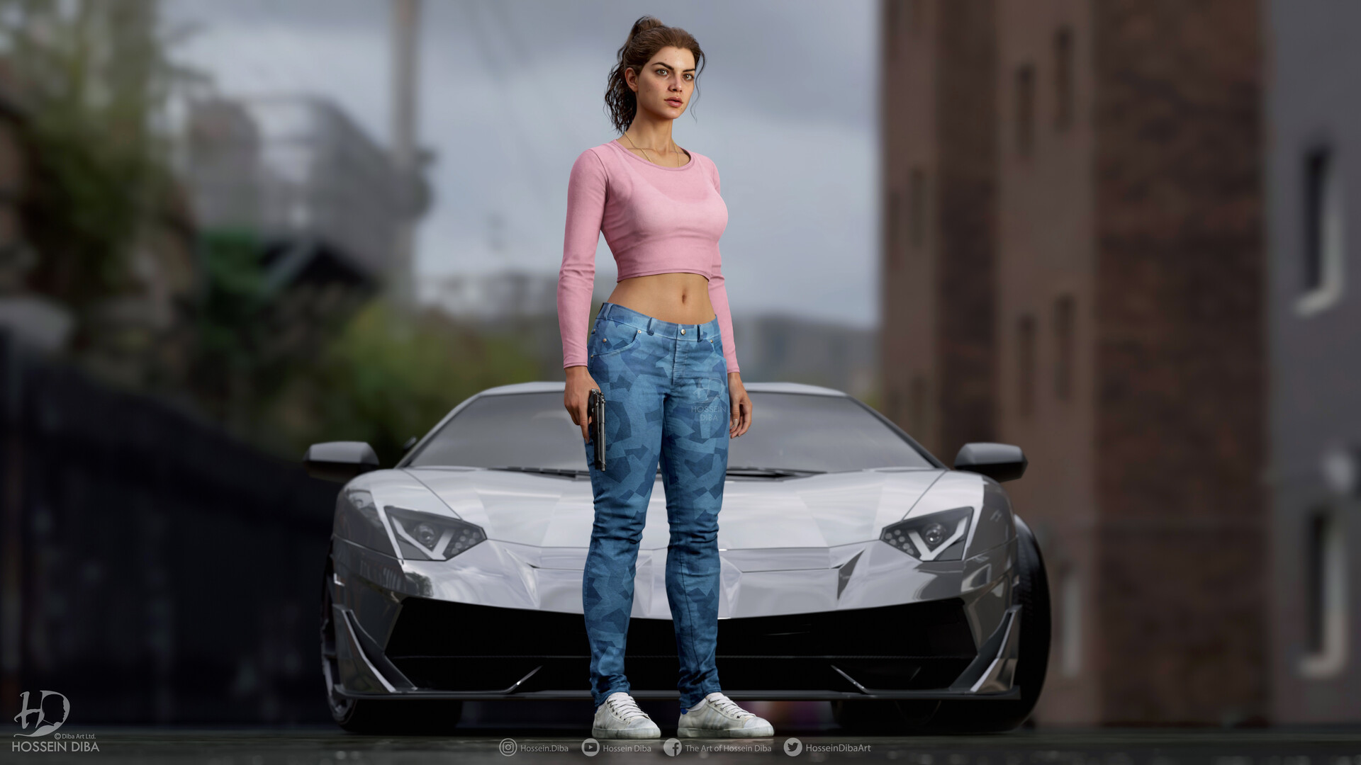 my take on female protagonist of GTA VI, Lucia. For reference I used the  footage that was leaked a while ago, based on that video, the game…