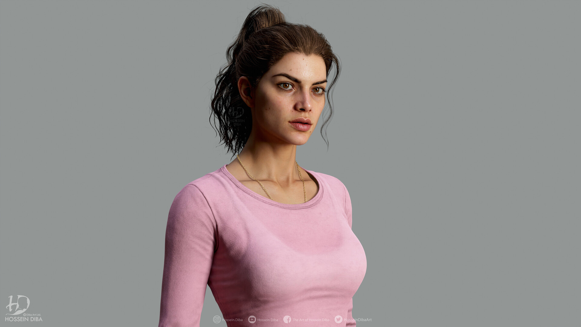 Creating Lucia - Hossein Diba's 3D Model of GTA 6's Female Protagonist 