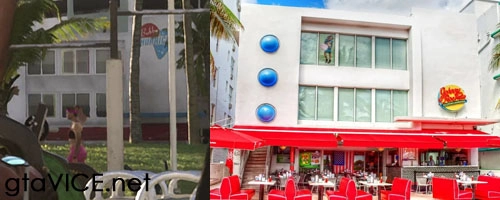 Johnny Rockets, 728 Ocean Dr (Scarface chainsaw scene)